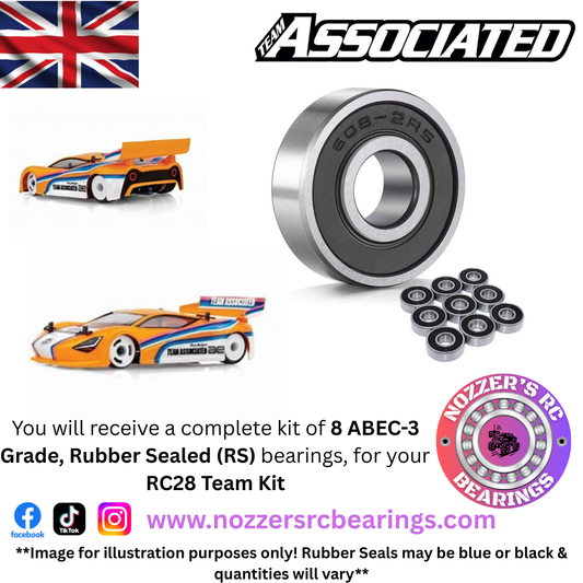 Team Associated RC28 Team Kit Complete Bearing Kit