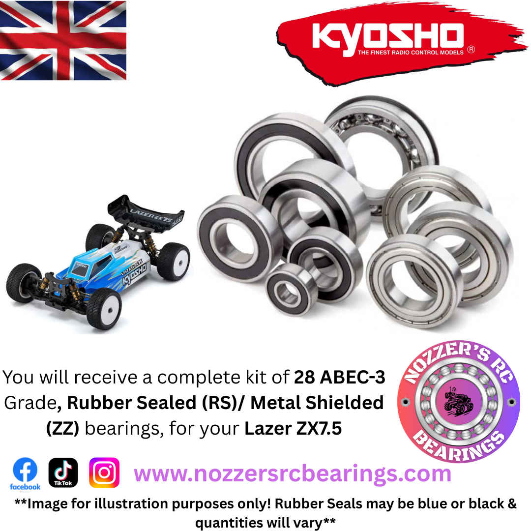 Kyosho Lazer ZX7.5 Complete Bearing Kit