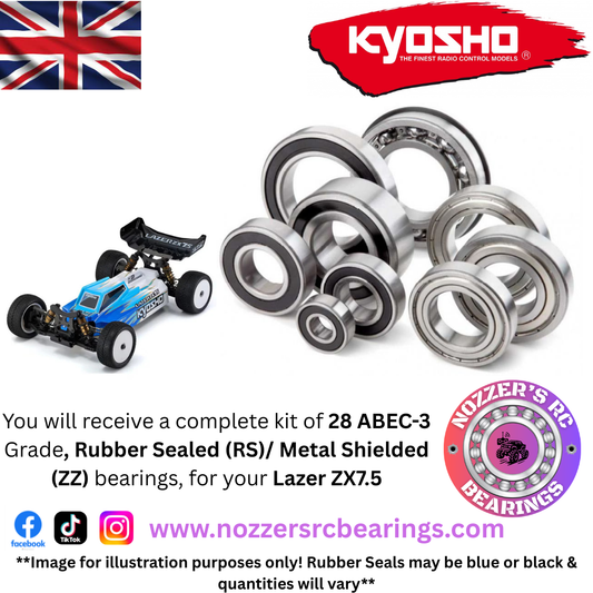 Kyosho Lazer ZX7.5 Complete Bearing Kit
