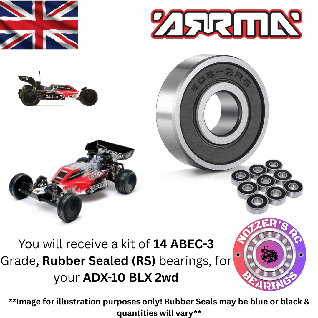 Arrma ADX-10 BLX 2WD Complete Bearing Kit