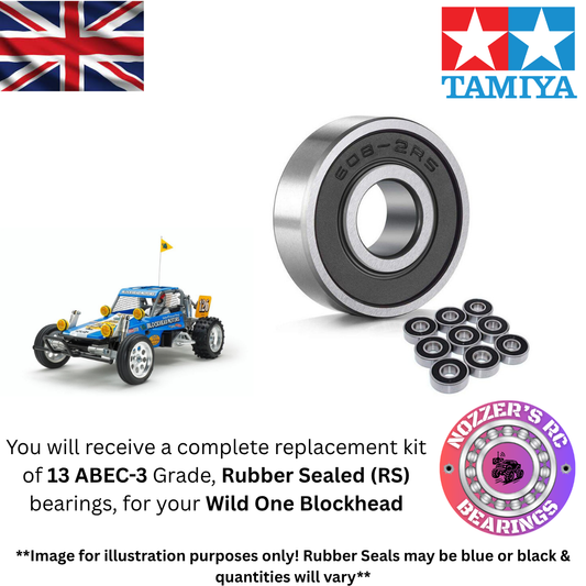Tamiya Wild One Blockhead Complete Bearing Kit