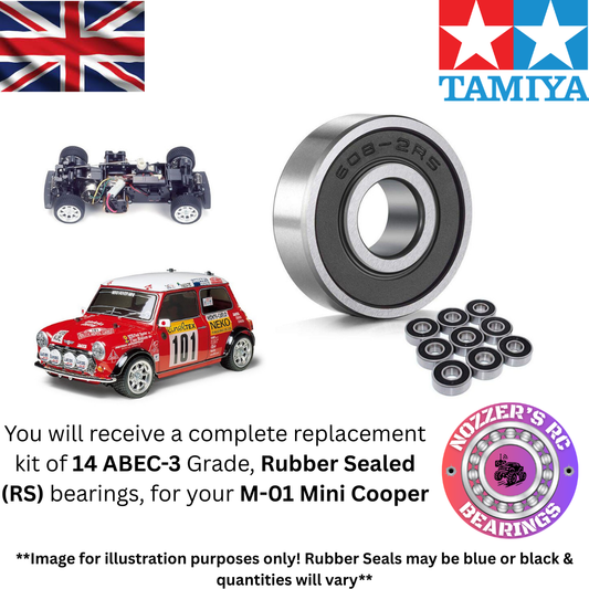 Tamiya M-01 Mini Cooper Complete Bearing Kit