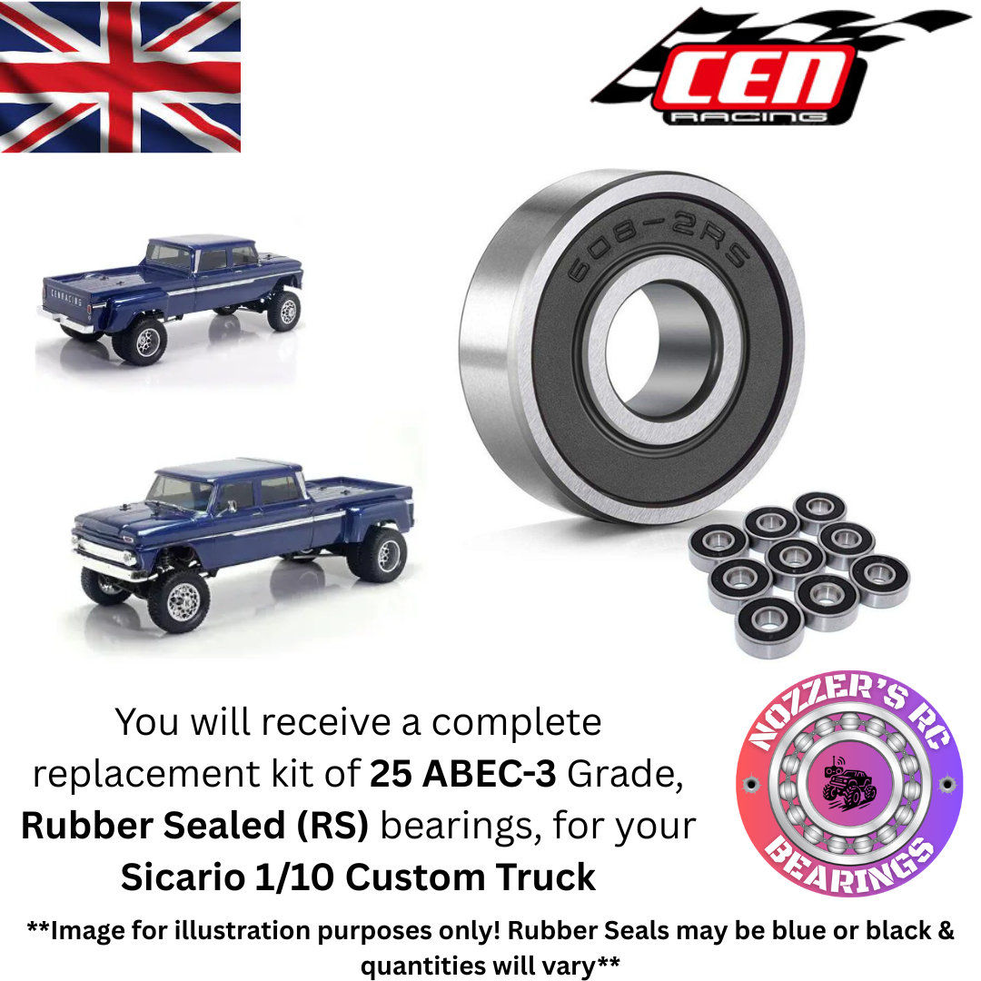 CEN Racing Sicario 1/10 Custom Truck Complete Bearing Kit