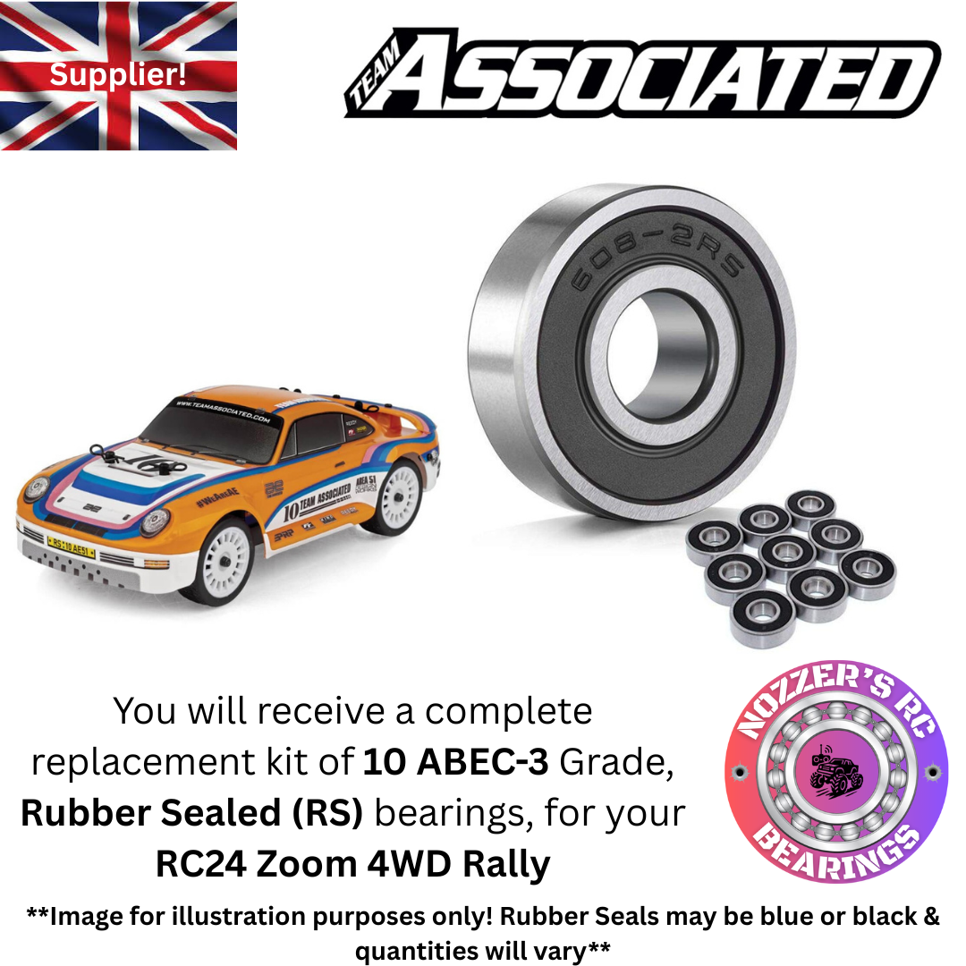 Team Associated RC24 Zoom 4WD Rally Complete Bearing Kit