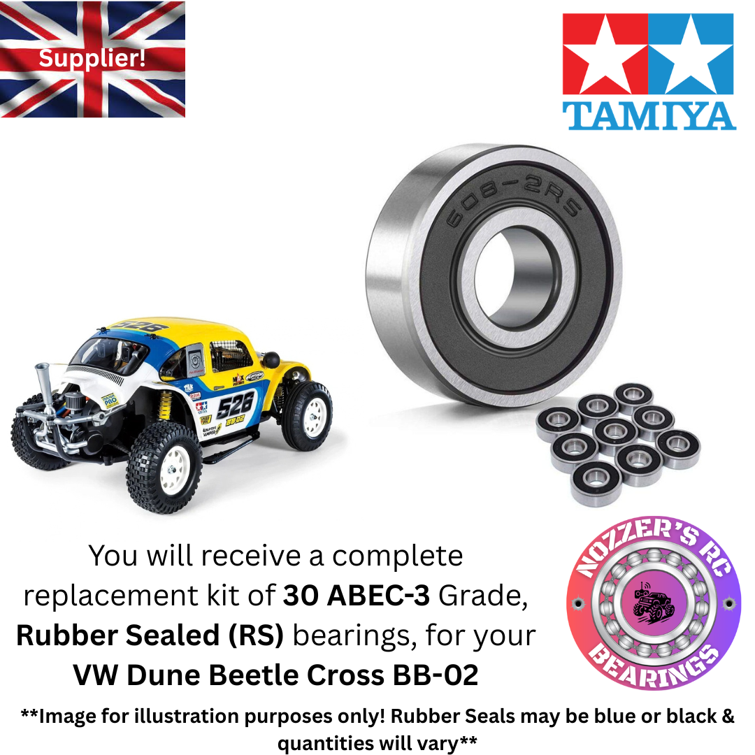 Tamiya VW Dune Beetle Cross BB-02 Complete Bearing Kit