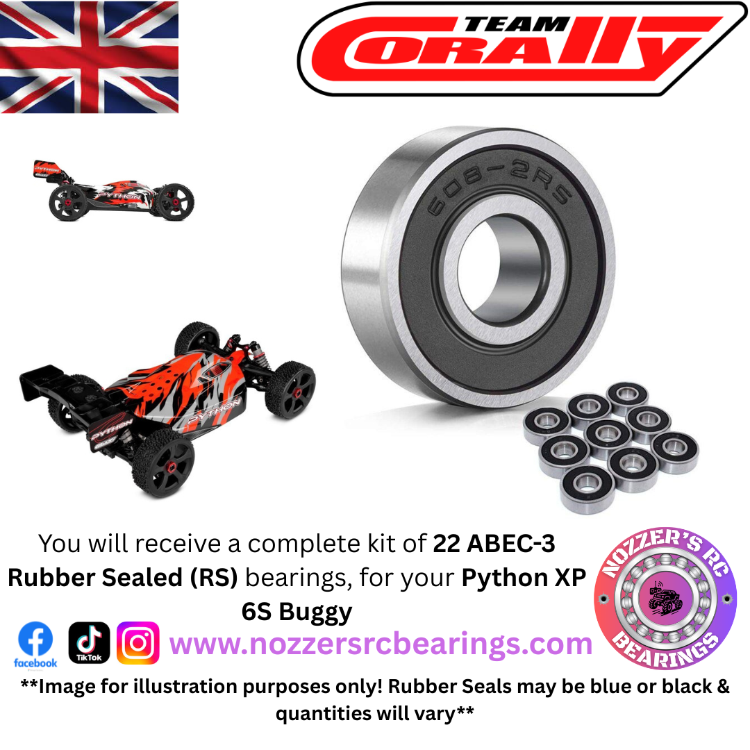 Team Corally Python XP 6S Complete Bearing Kit