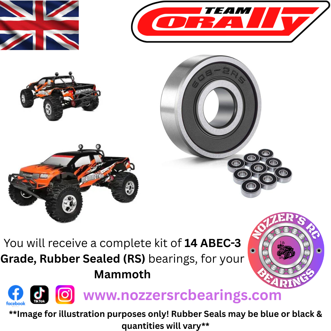 Team Corally Mammoth Complete Bearing Kit