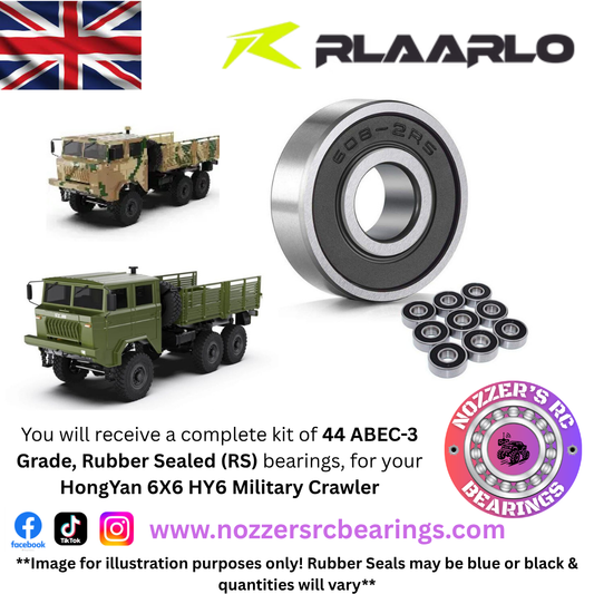 Rlaarlo HongYan 6X6 HY6 Military Crawler Complete Bearing Kit