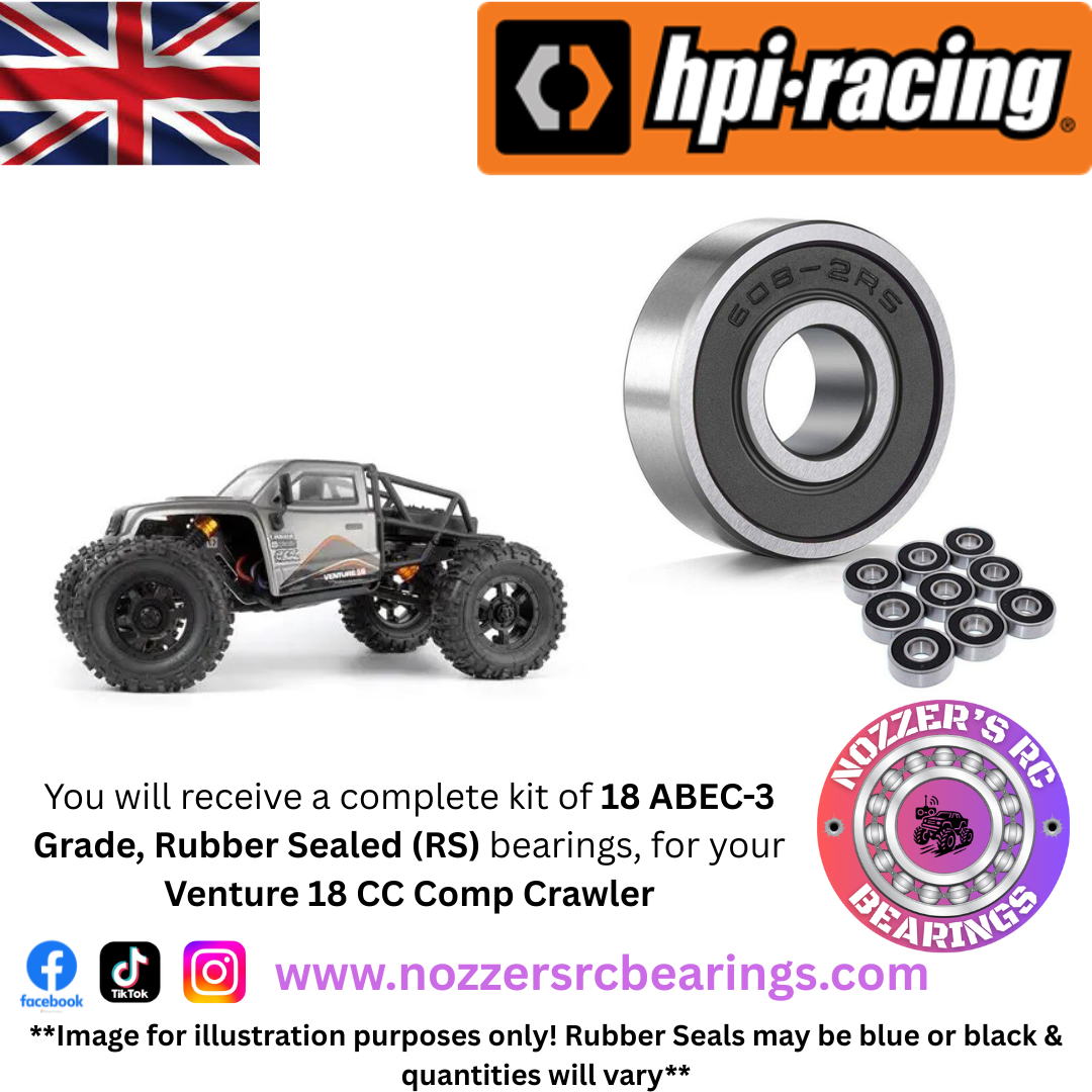 HPI Racing Venture 18 CC Competition Crawler Complete Bearing Kit
