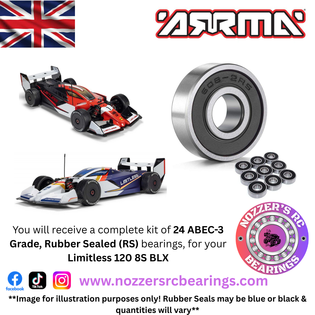 Arrma Limitless 120 8S BLX Complete Bearing Kit