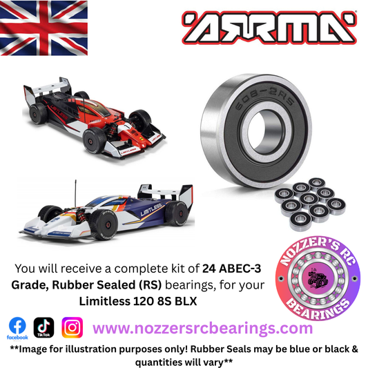 Arrma Limitless 120 8S BLX Complete Bearing Kit