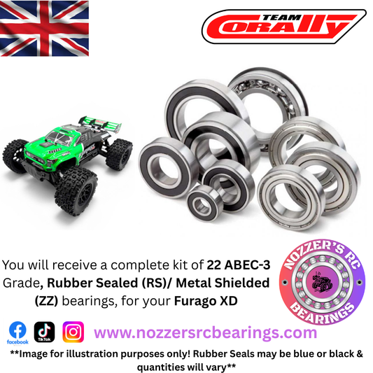 Team Corally Furago XD Complete Bearing Kit