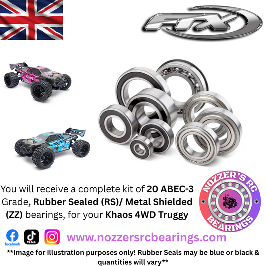 FTX Khaos 4WD Truggy Complete Bearing Kit
