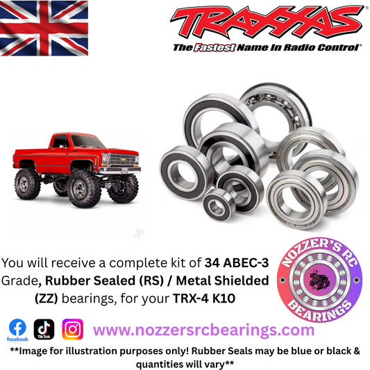 Traxxas TRX-4 K10 Complete Bearing Kit