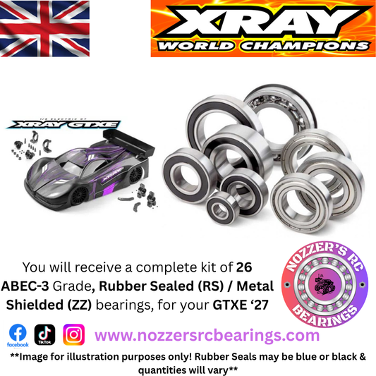 XRAY GTXE '27 Complete Bearing Kit