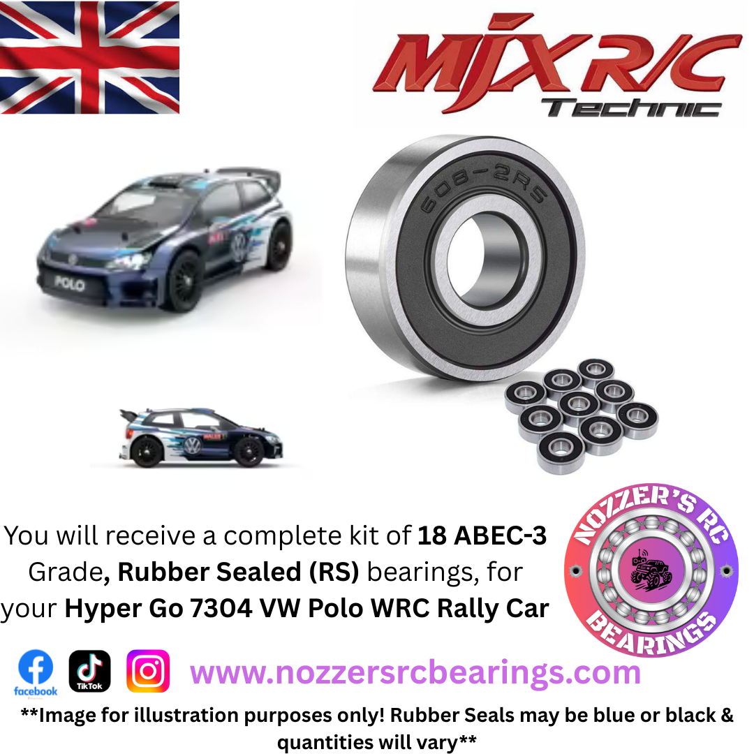MJX Hyper Go 7304 VW Polo WRC Rally Car Complete Bearing Kit