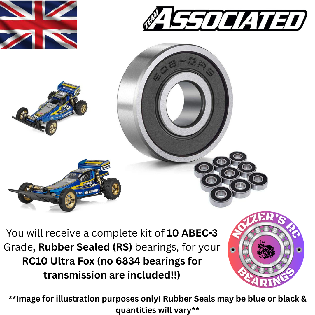 Team Associated RC10 Ultra Fox Complete Bearing Kit