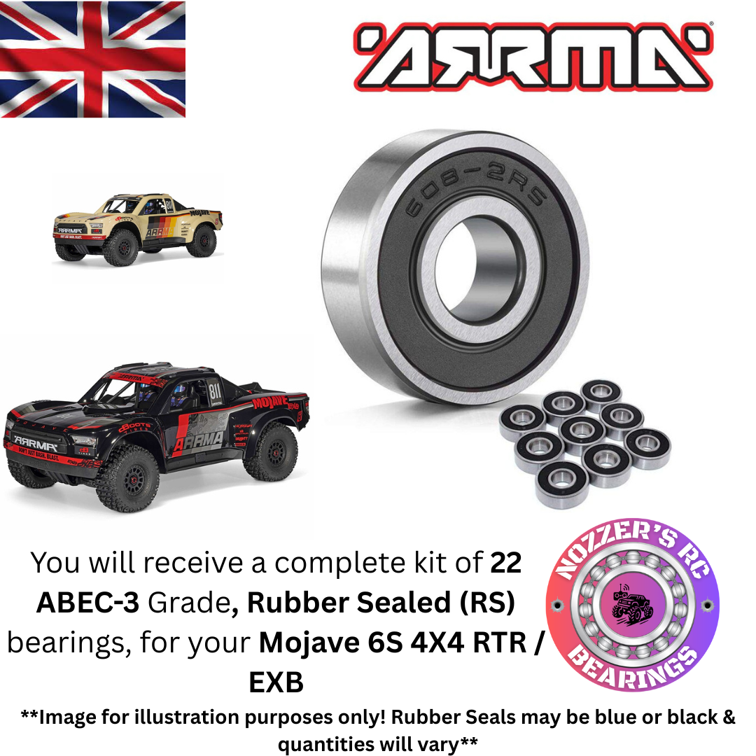 Arrma Mojave 6S 4x4 RTR / EXB Complete Bearing Kit