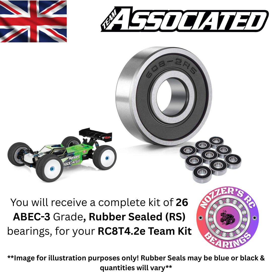 Team Associated RC8T4.2e Complete Bearing Kit