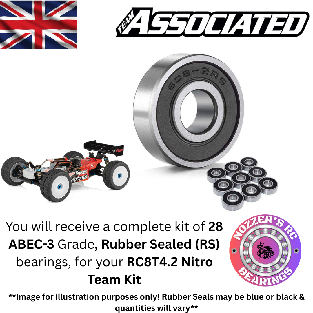 Team Associated RC8T4.2 Nitro Team Kit Complete Bearing Kit