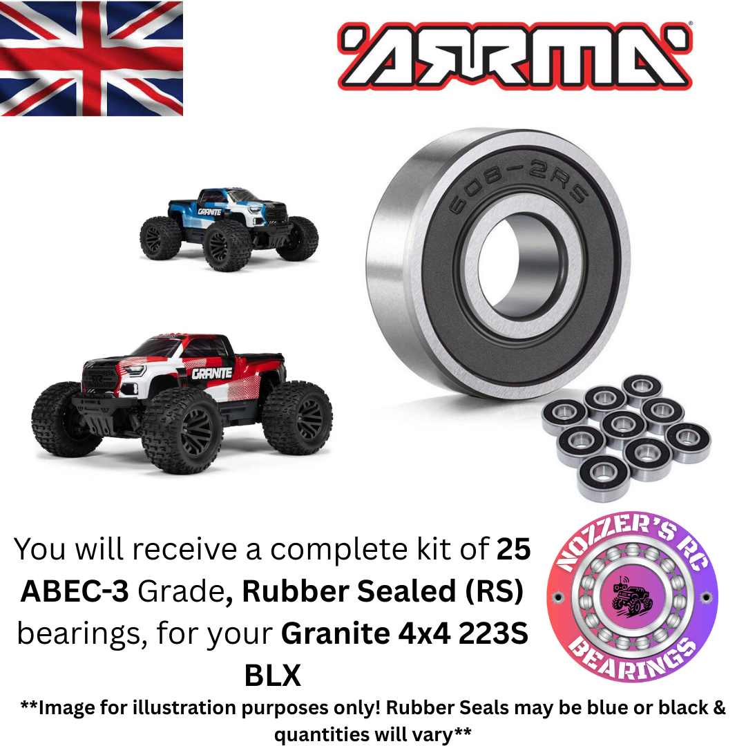 Arrma Granite 4x4 223S BLX Complete Bearing Kit
