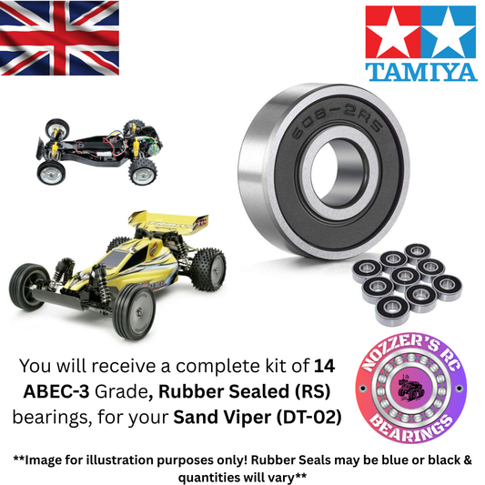 Tamiya Sand Viper (DT-02) Complete Bearing Kit