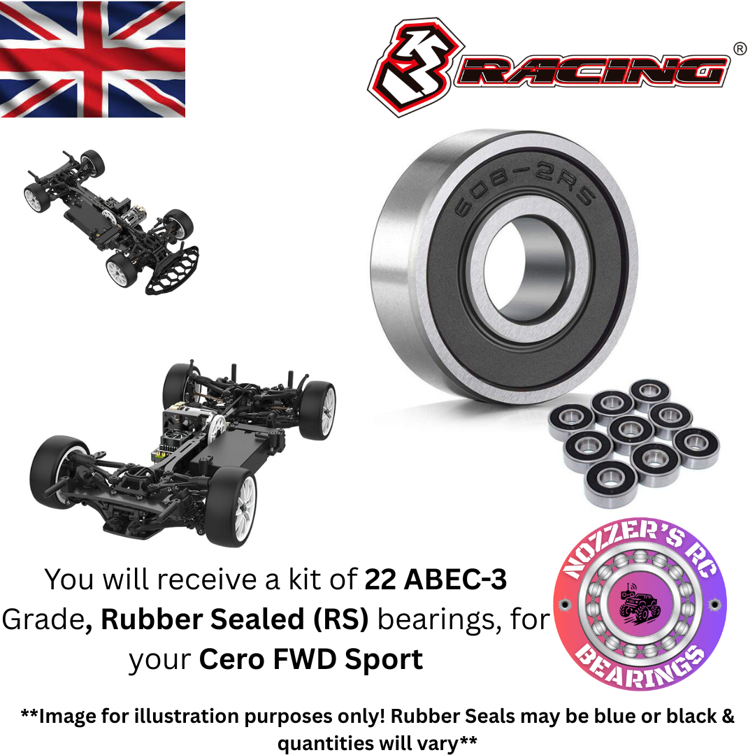 3 Racing Cero FWD Sport Complete Bearing Kit