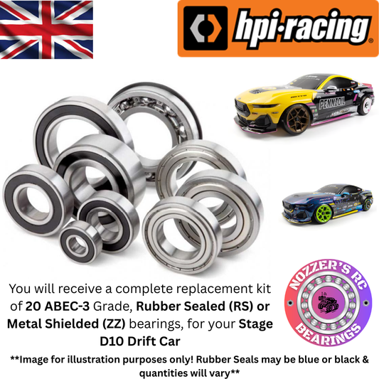 HPI Racing Stage D10 Drift Car Complete Bearing Kit