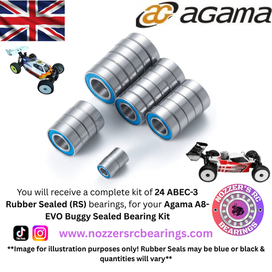 Agama A8-EVO Buggy Sealed Bearing Kit