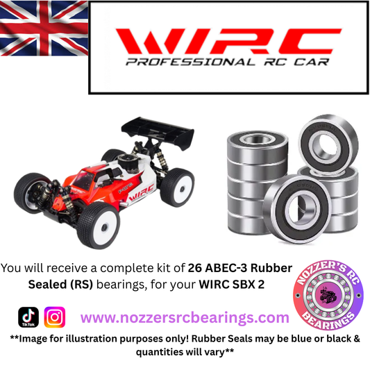 WIRC SBX-2 1/8 Nitro Complete Bearing Kit