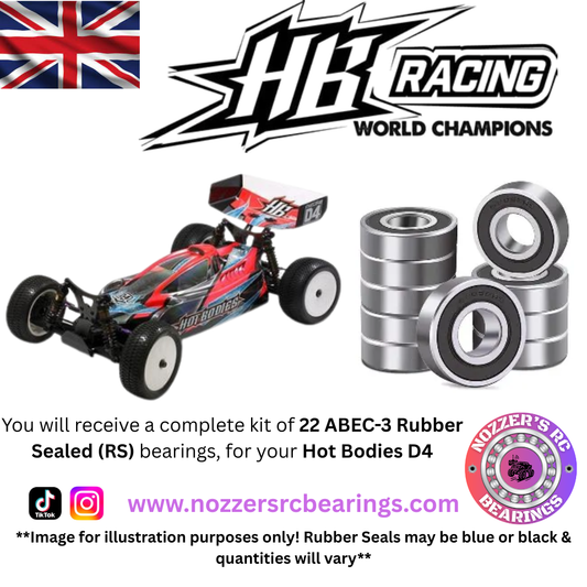 Hot Bodies Cyclone D4 Complete Bearing Kit