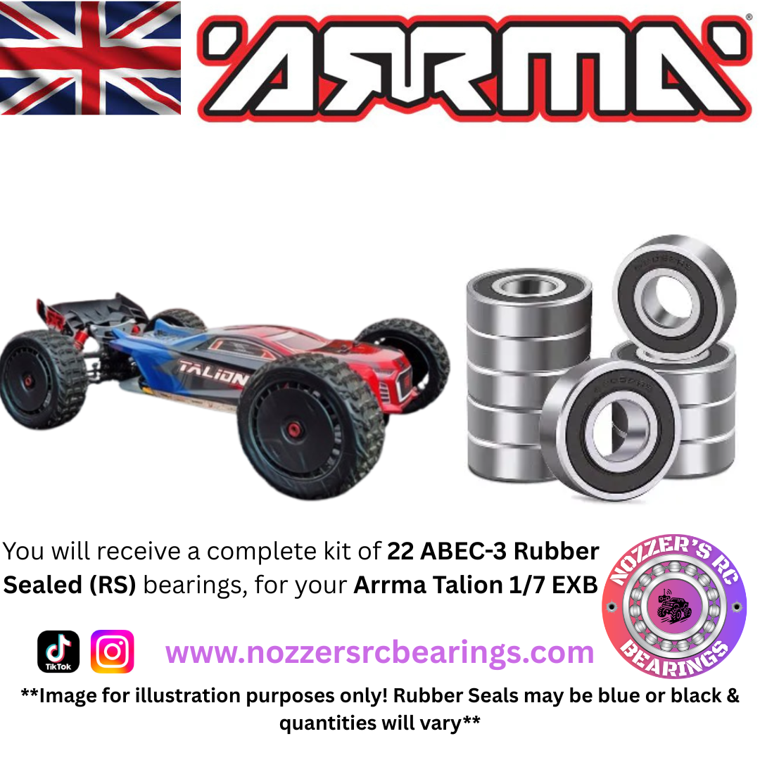 Arrma Talion 1/7 EXB Complete Bearing Kit