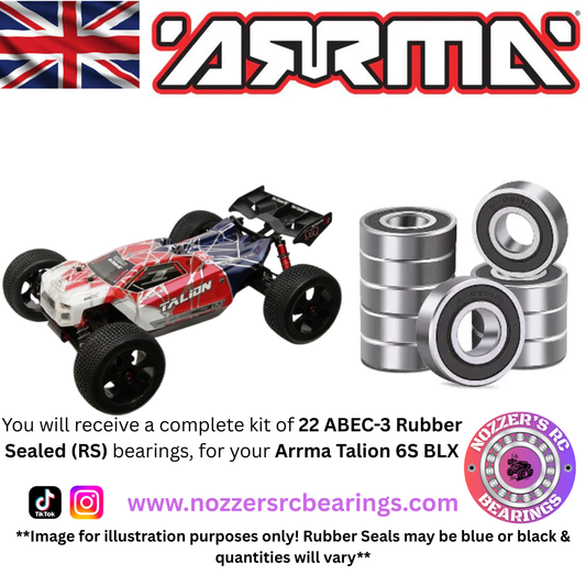 Arrma Talion 6S BLX Complete Bearing Kit