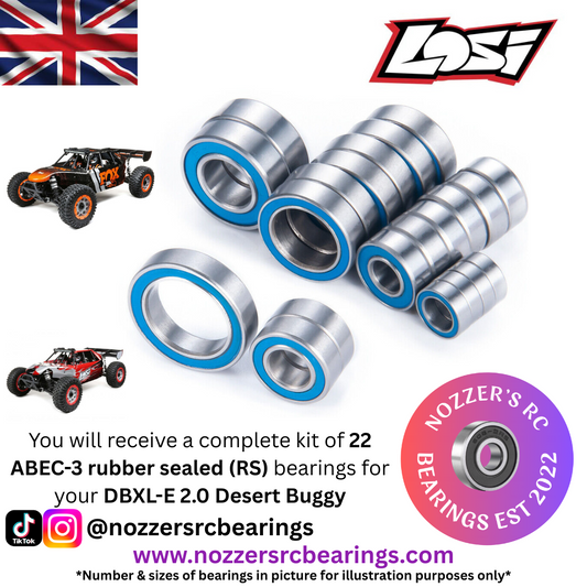 Losi DBXL-E 2.0 4WD 1/5 Desert Buggy Complete Bearing Kit