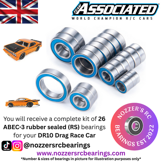 Team Associated DR10 Drag Race Car Complete Bearing Kit