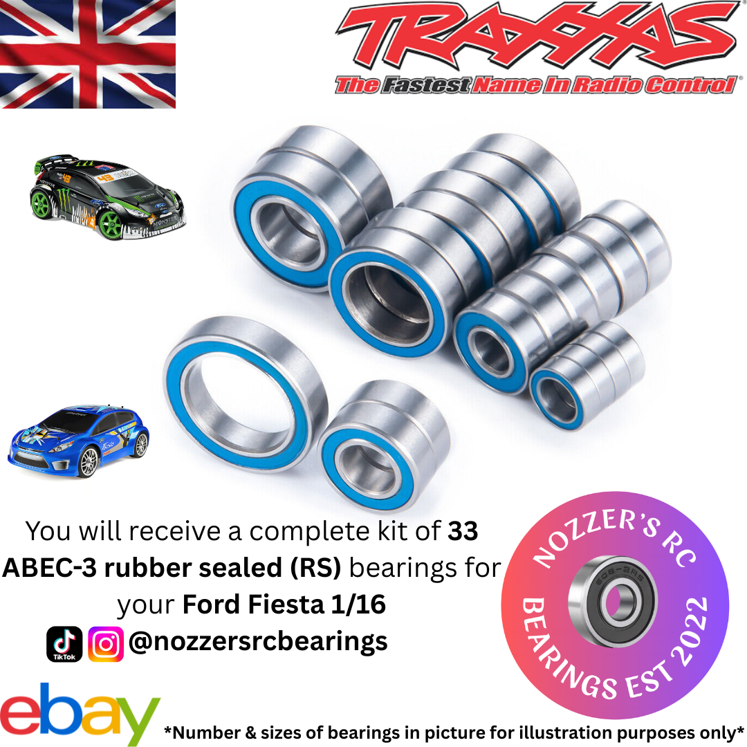 Traxxas Ford Fiesta 1/16 Complete Bearing Kit