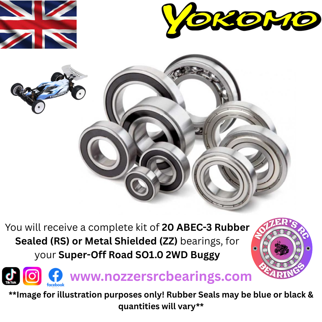 Yokomo Super Off-Road SO1.0 2WD Buggy Complete Bearing Kit