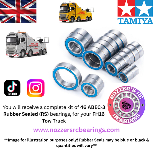 Tamiya Volvo FH16 750 Tow Truck Complete Bearing Kit