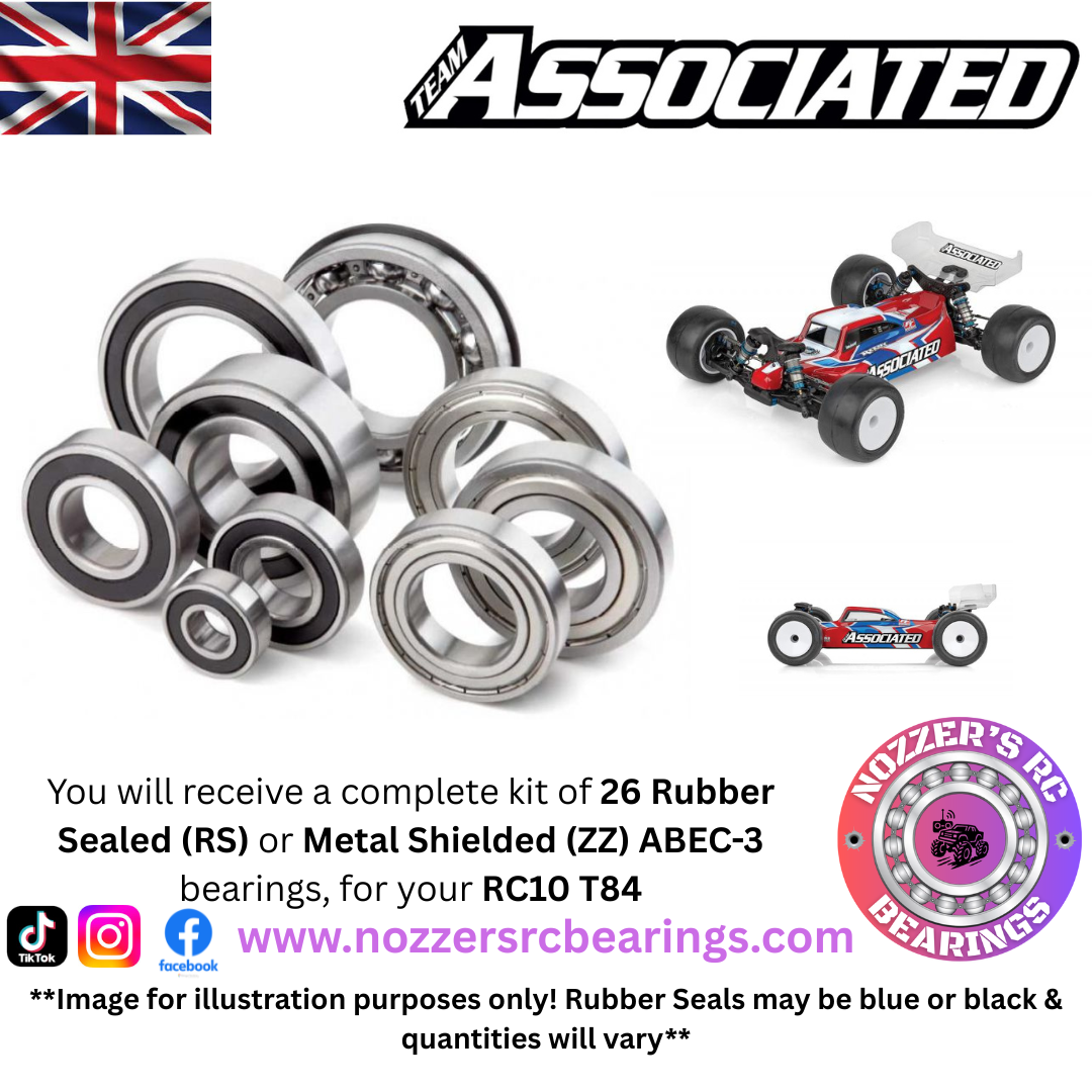 Team Associated RC10 T84 Complete Bearing Kit