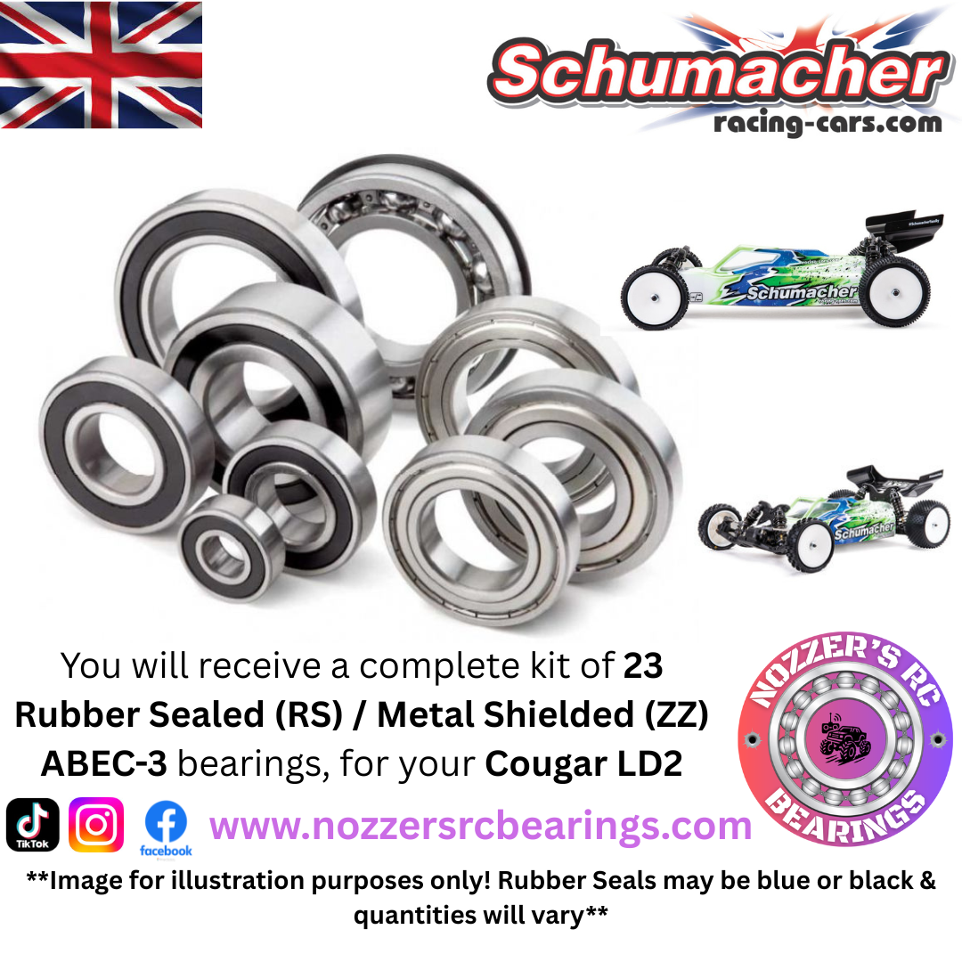Schumacher Cougar LD2 Complete Bearing Kit