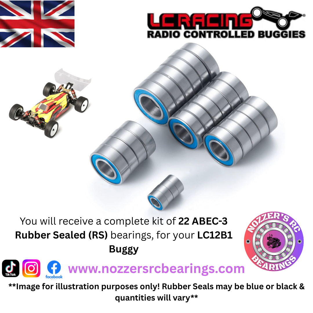 LC Racing LC12B1 Buggy Complete Bearing Kit