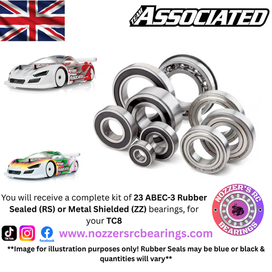 Team Associated TC8 Complete Bearing Kit