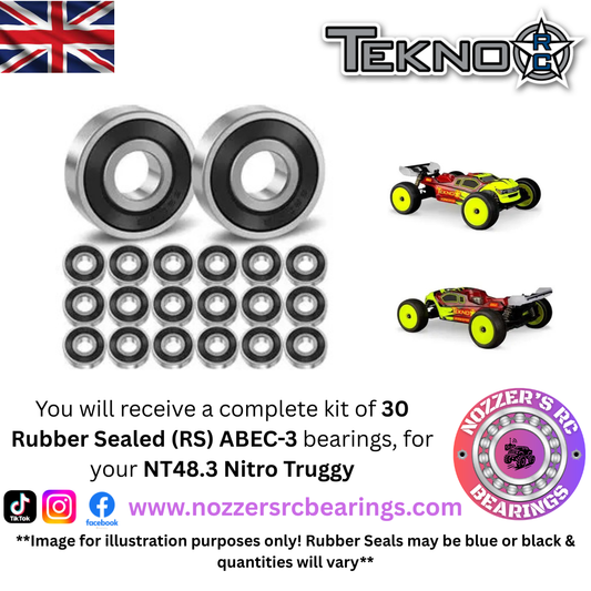 Tekno NT48.3 Nitro Truggy Complete Bearing Kit