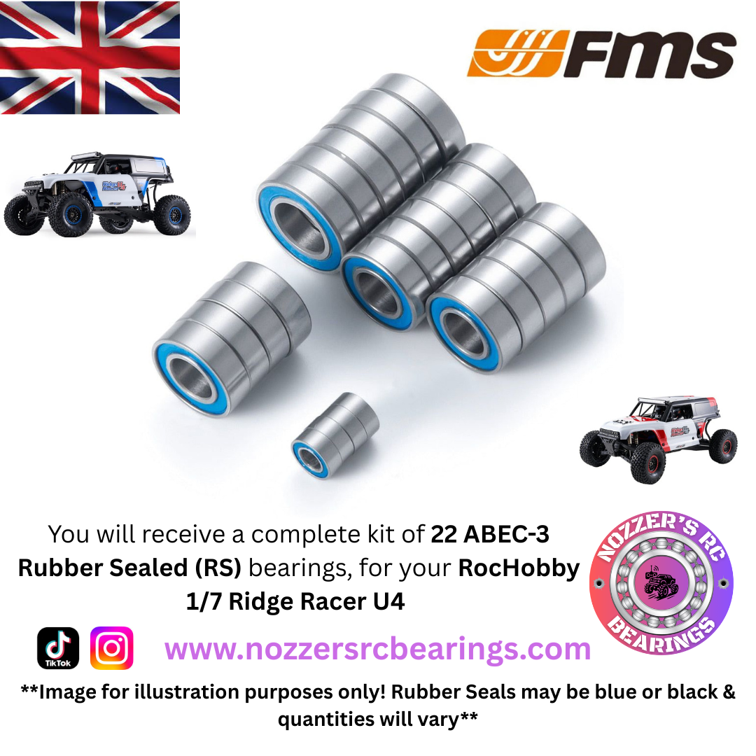 FMS RocHobby 1/7 Ridge Racer U4 Complete Bearing Kit