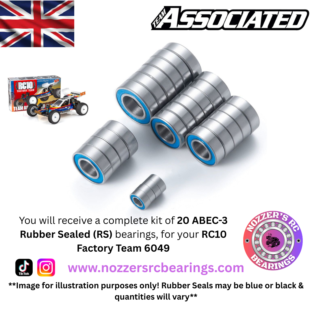 Team Associated RC10 Factory Team 6049 Complete Bearing Kit