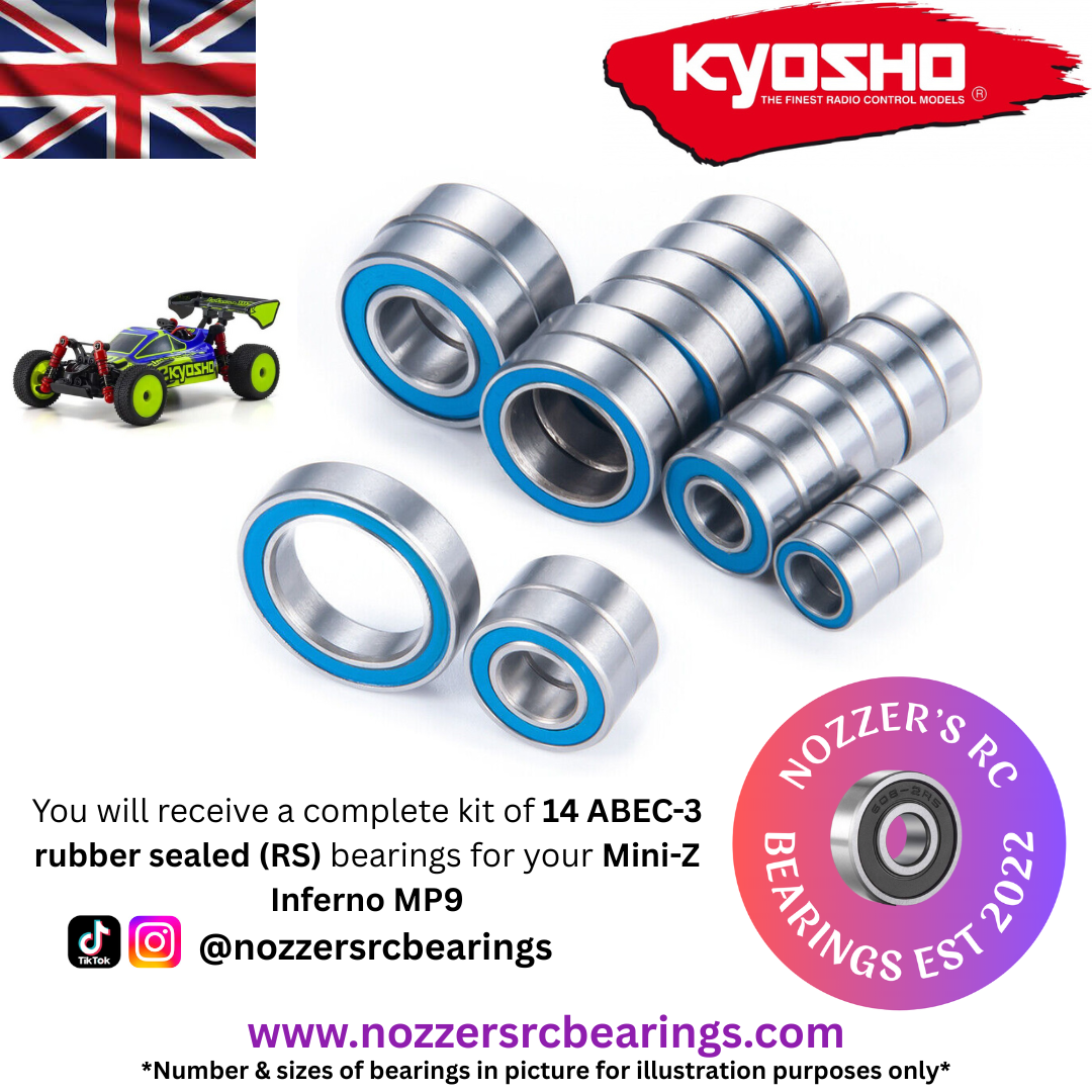 Kyosho Mini-Z Inferno MP9 Complete Bearing Kit