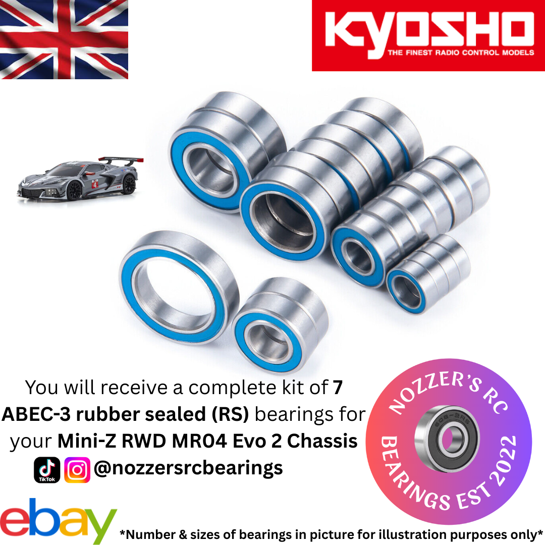 Kyosho Mini-Z RWD MR-04 Evo 2 Complete Bearing Kit