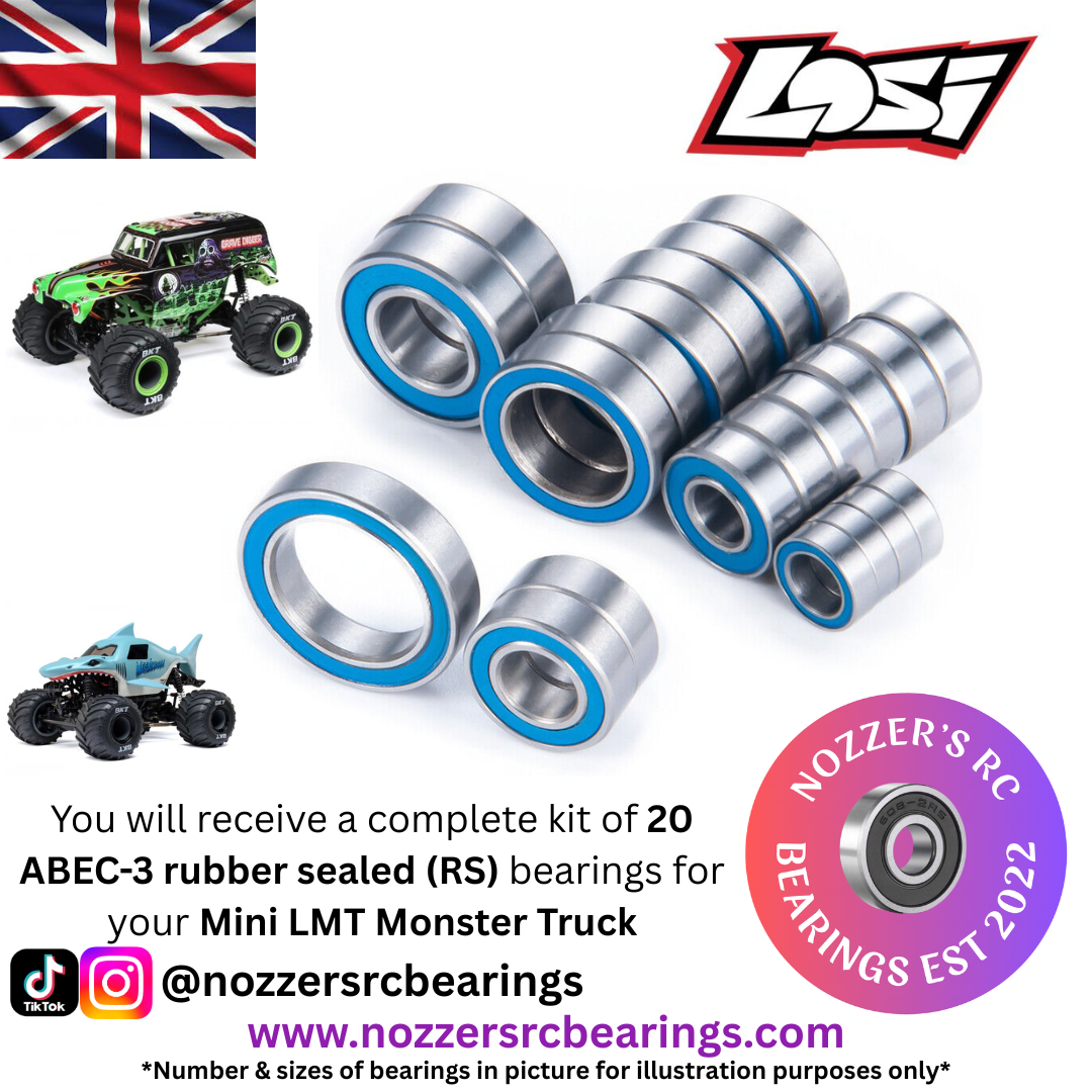 Losi Mini LMT Monster Truck Complete Bearing Kit