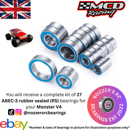 MCD Racing Monster V4 Complete Bearing Kit
