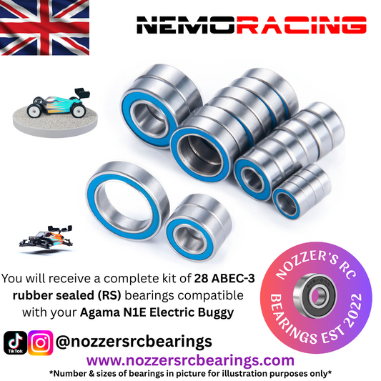 Nemo Racing Agama N1E Complete Bearing Kit